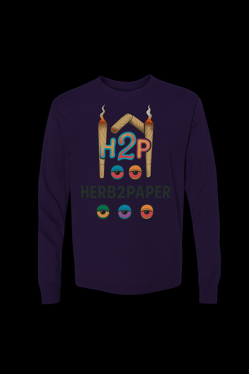 Purple Long Sleeve "Lazy Eyes"